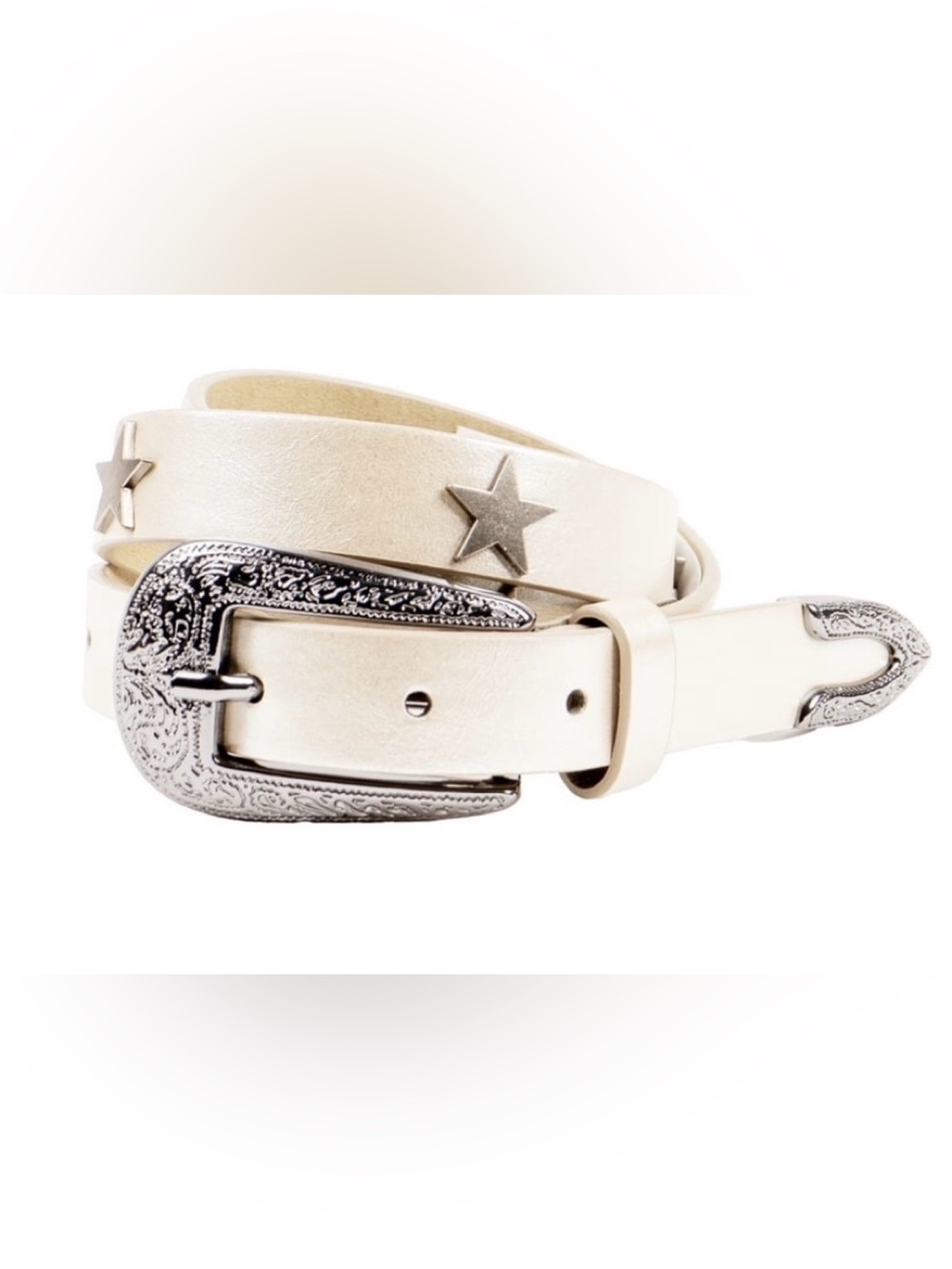 NWT belt women’s large shiny with stars B7
